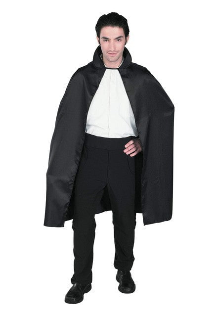 Black Satin Adult Cape