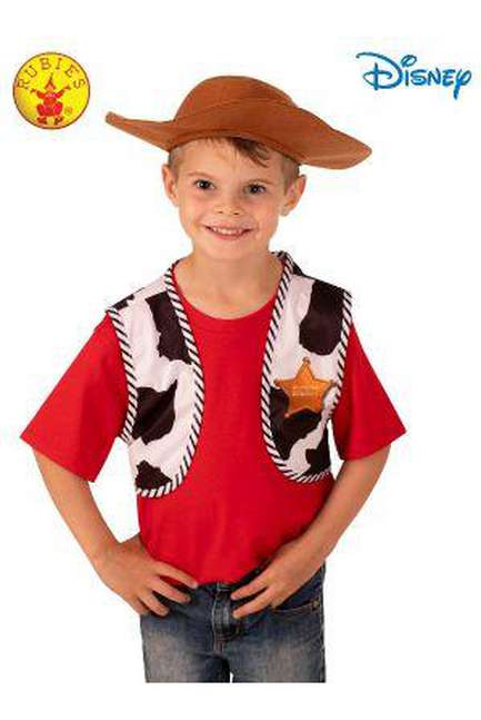 Woody Toy Story 4 Vest and Hat Accessory Child Set