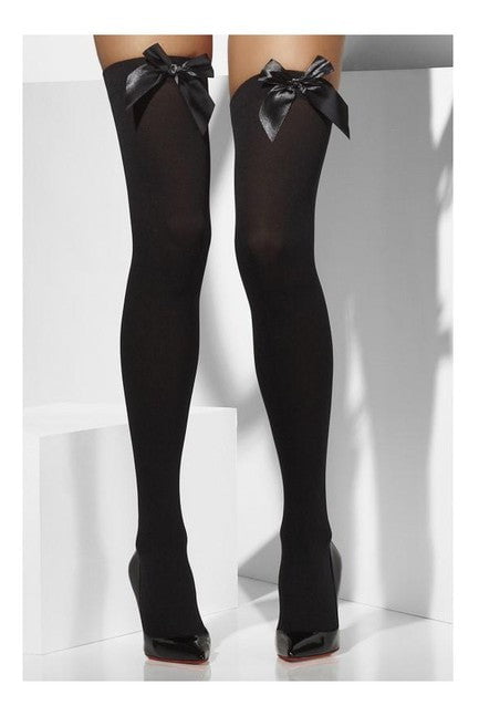 Opaque Hold Ups with Bows