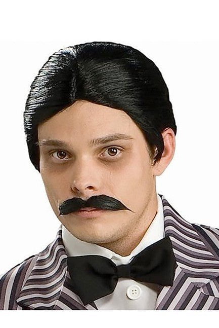 Gomez Wig and Moustache Set, Adult