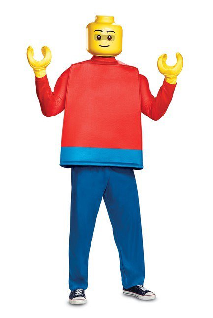 Lego Guy Deluxe Adult Costume - Costume Market