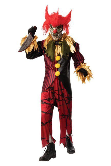 Crazy Clown Adult Costume - Costume Market