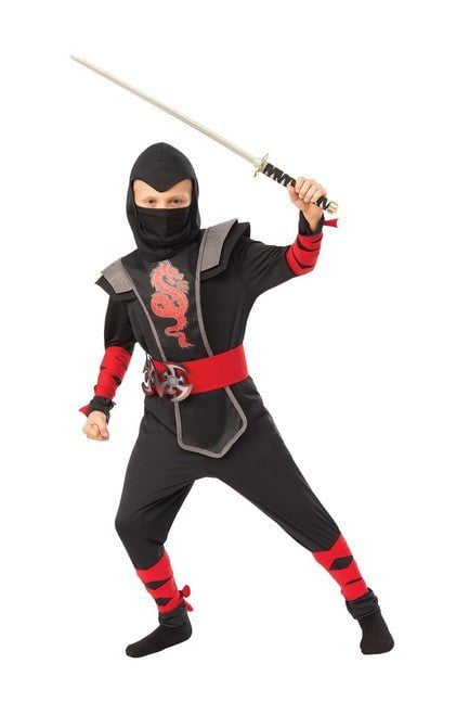 Red Ninja Boys Costume - Costume Market