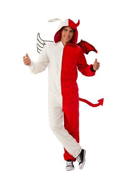 Angel or Demon Furry Onesie Costume - Costume Market