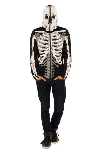 Skeleton Hoodie Mens Costume - Costume Market
