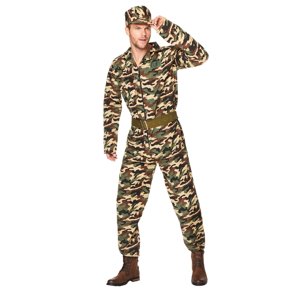 Camo Suit Costume - Costumes Online Australia