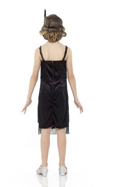 Black Flapper Girls Dress - Costume Market