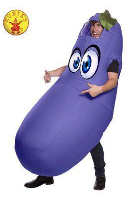 Eggplant Inflatable Costume, Adult