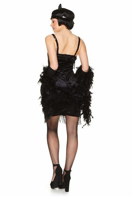 Black Flapper Dress - Party Australia