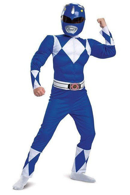 Blue Ranger Classic Muscle Costume - Party Australia