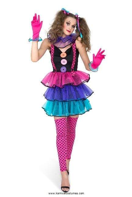 Carnival Clown Girl Costume - Party Australia
