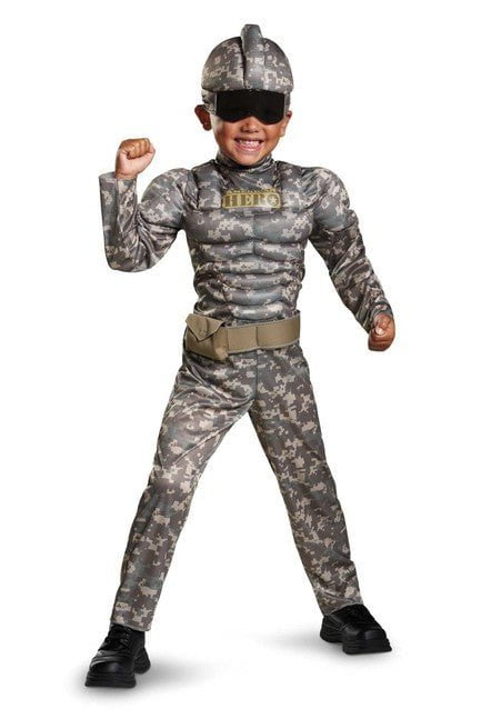 Combat Warrior Toddler Muscle Costume - Party Australia