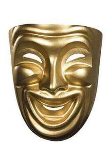 Gold Comedy Adult Mask - Party Australia