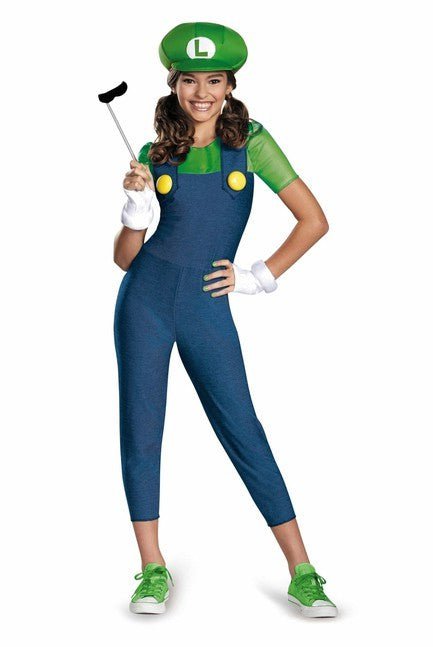 Luigi Tween Girl Costume - Party Australia