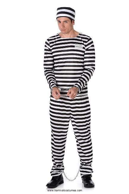 Male Prisoner Costume - Party Australia