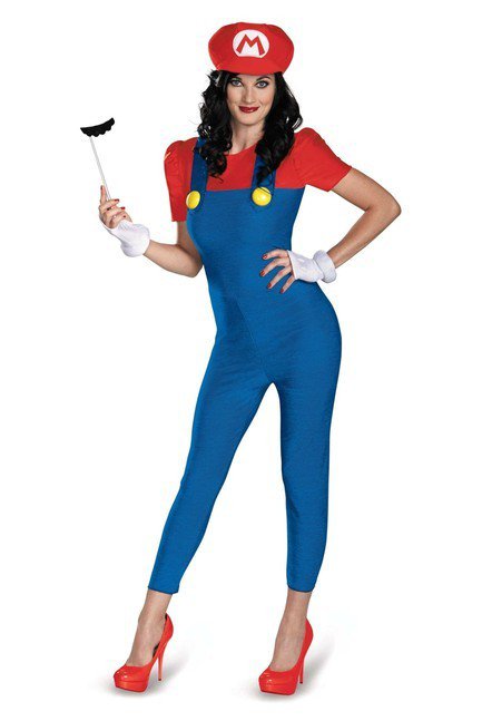 Mario Female Deluxe Adult Costume - Party Australia