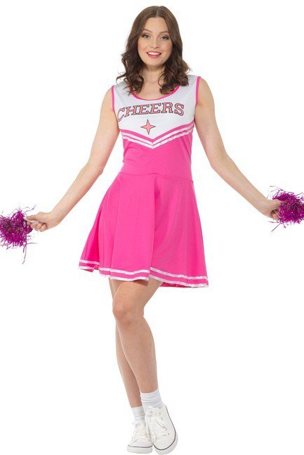 Pink Cheer Leader Costume - Party Australia