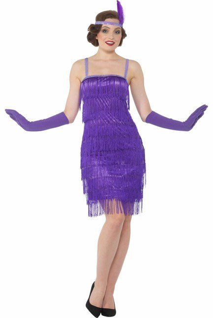 Purple Flapper Dress - Party Australia