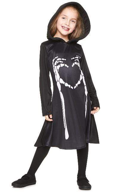 Skeleton Hooded Dress Costume - Party Australia